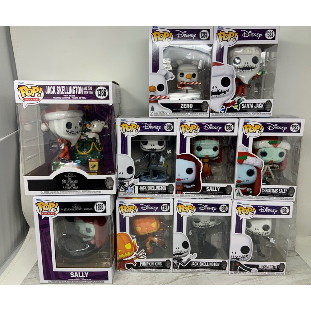 The Nightmare Before Christmas 30th Anniversary - Funko Pop! Lot of 10 New 2023
